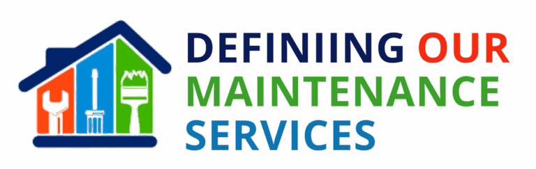 Logo with a house outline featuring handyman tools